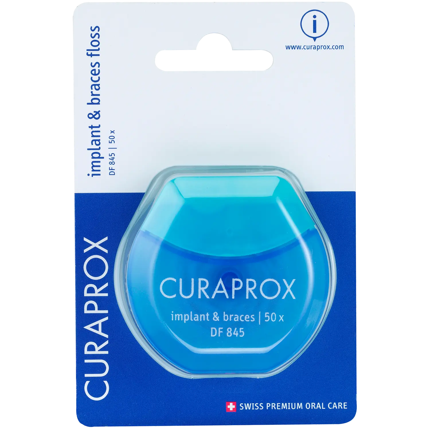 

Curaprox DF 845 ортодонтическая нить, 50 шт/1 упаковка