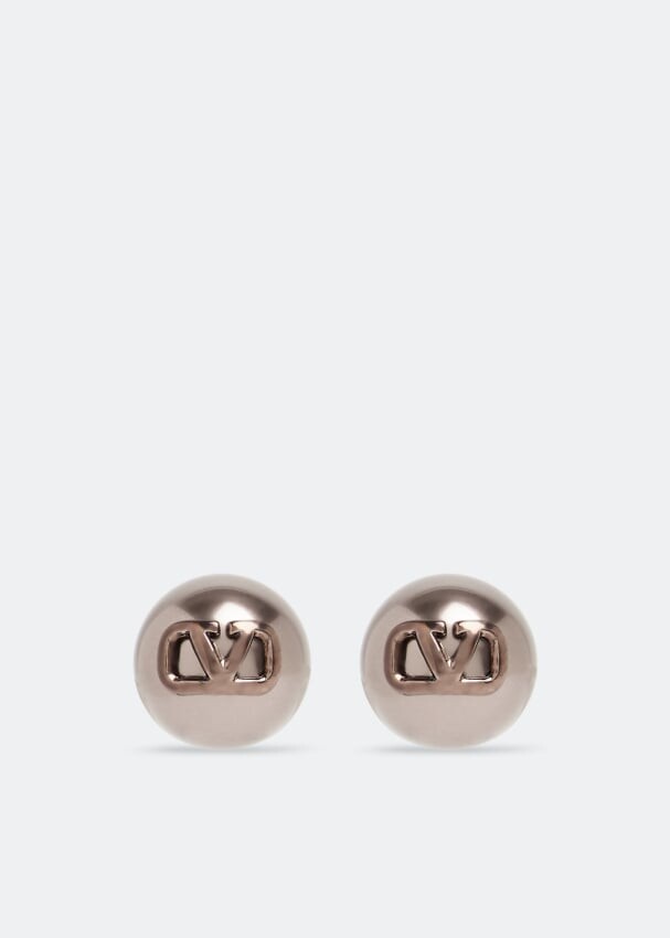 

Серьги VALENTINO GARAVANI VLogo Signature pearl earrings, коричневый