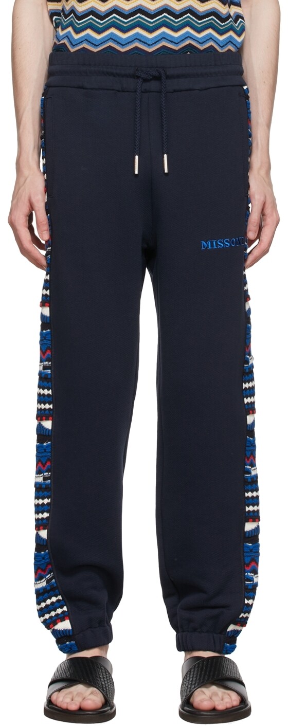 

Темно-синие хлопковые брюки для отдыха Missoni