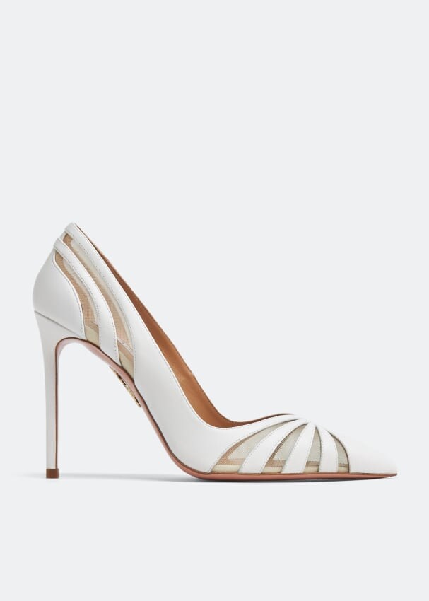 

Туфли AQUAZZURA The Spy 105 pumps, белый