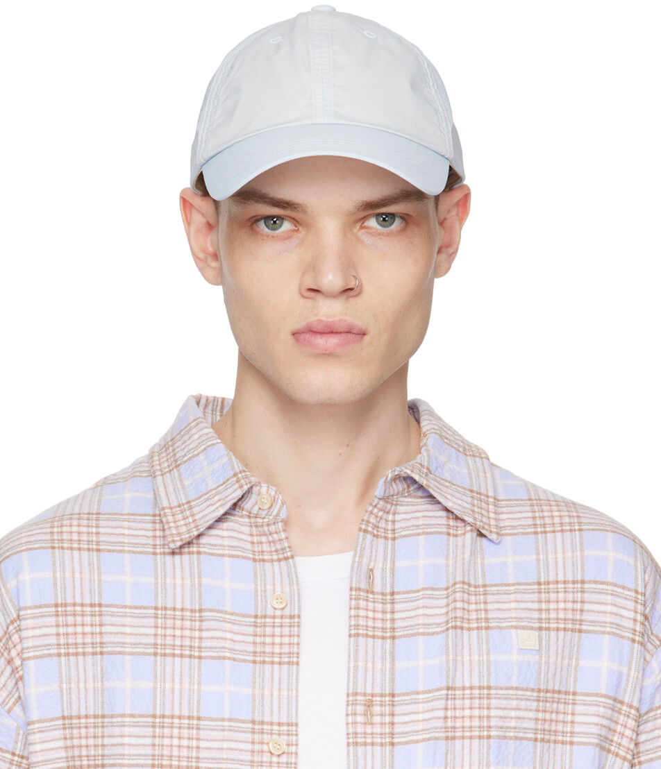 

Синяя кепка со вставками Acne Studios