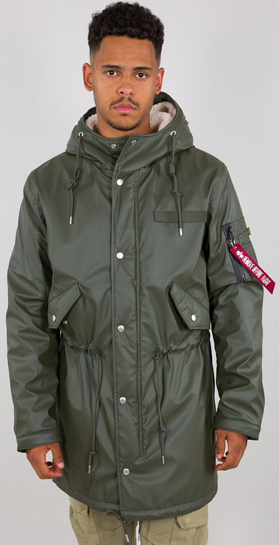 

Куртка Alpha Industries Raincoat TL дождевая, оливковая, Зеленый