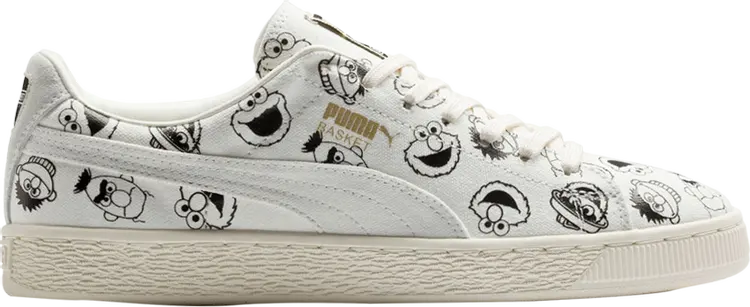 Кроссовки Puma Sesame Street x Basket Whisper White, белый кроссовки adidas neo hoops 3 0 x sesame street x jf fz5959 белый