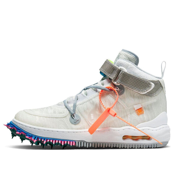 

Кроссовки x off white air force 1 mid Nike, белый