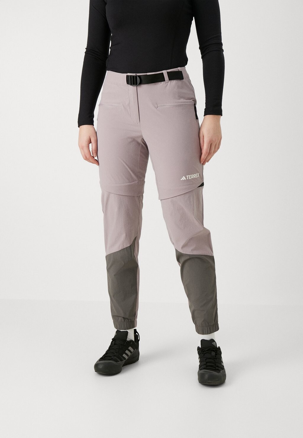 

Брюки для активного отдыха UTILITAS HIKING ZIPP OF Adidas Terrex, цвет preloved fig