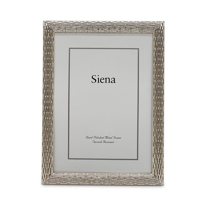 

Рамка для фотографий Siena Silver Weave размером 5 x 7 дюймов, серебряный