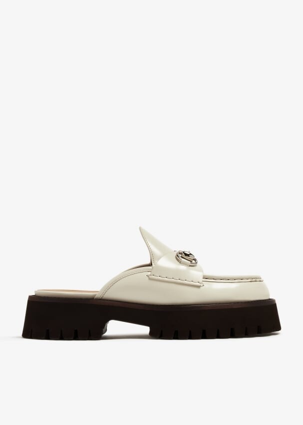 

Мюли Gucci Horsebit, белый