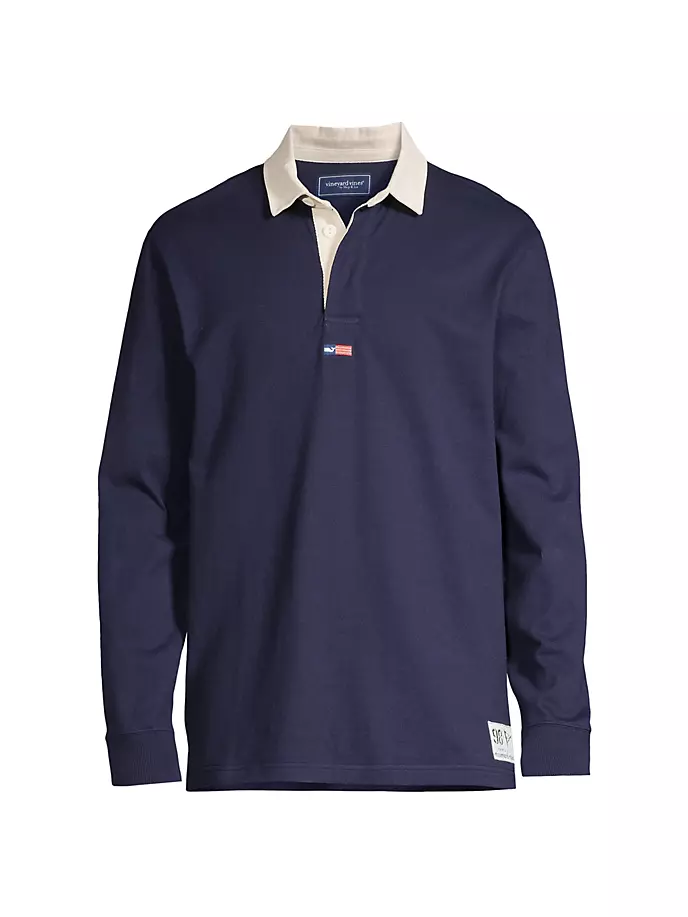 

Хлопковая рубашка для регби Vineyard Vines, цвет nautical navy