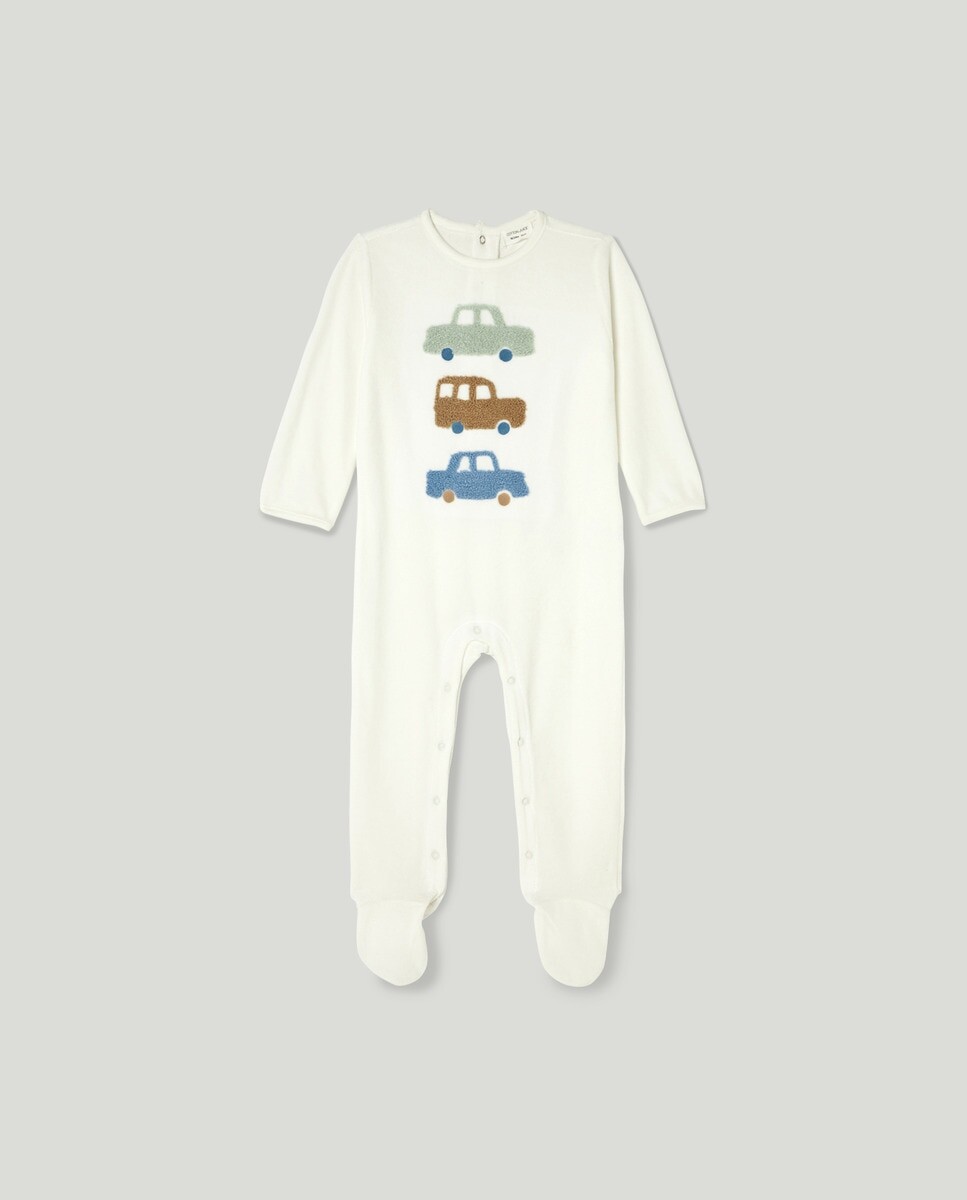 

Комбинезон для мальчика с принтом Cotton Juice, белый