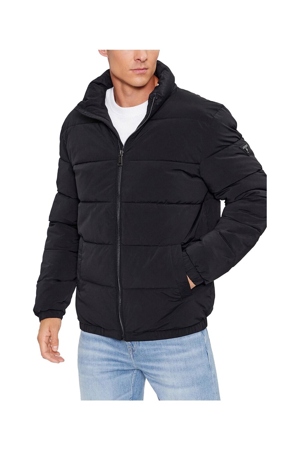 

Черный мужской пуховик Guess