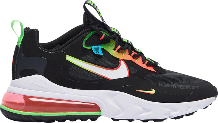 Nike air max 270 2025 react black and green