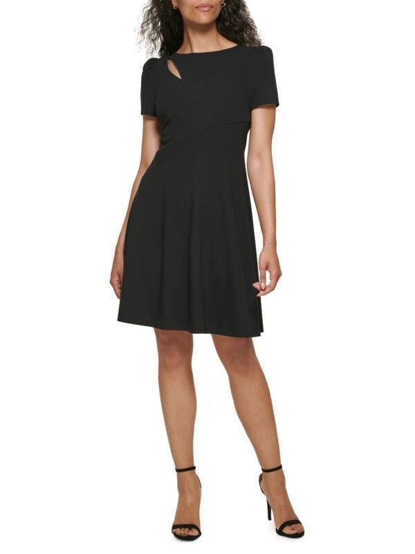 

Платье а-силуэта Dkny с вырезами, черный