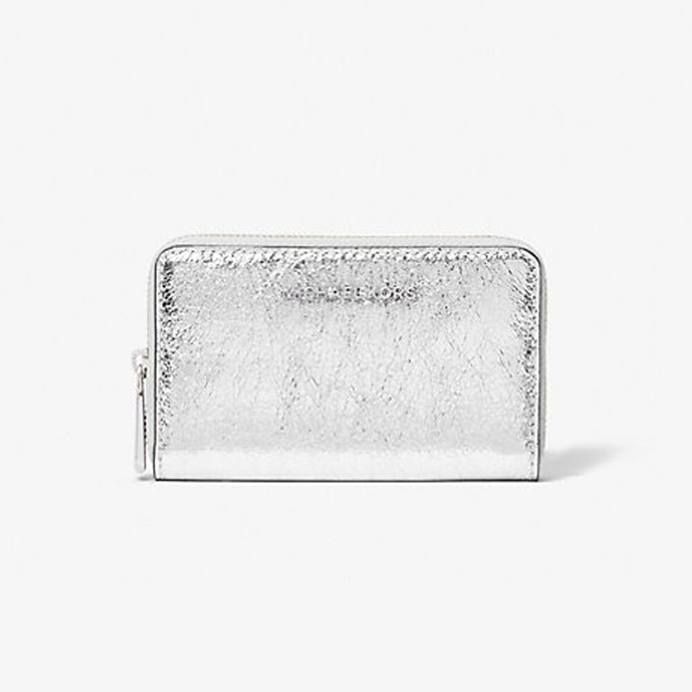 

Кошелек Michael Michael Kors Small Crackled Patent, серебряный