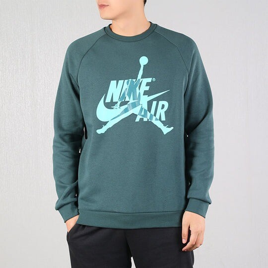 

Свитшот Nike Air Jordan Jumpman Classics Crew Neck, серовато-зеленый