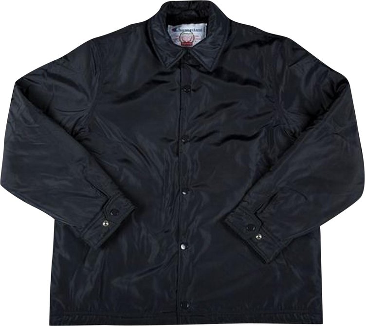 Куртка Supreme x Champion Label Coaches Jacket 'Black', черный