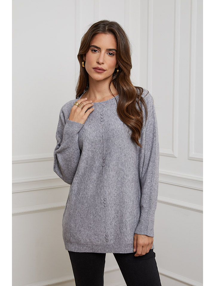 Свитер Soft Cashmere, серый свитер cashmere seamless zara серый
