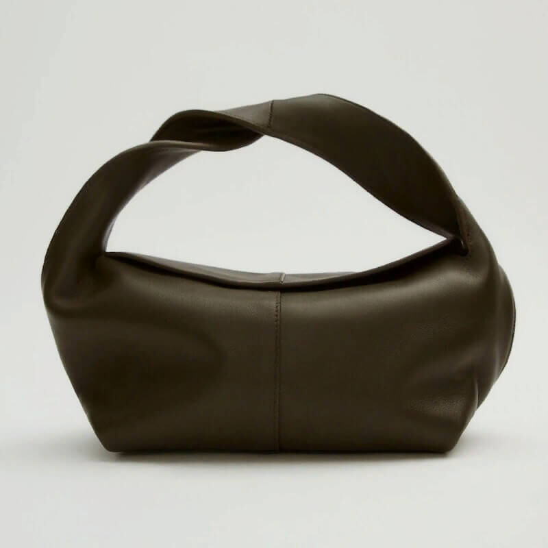 

Сумка Massimo Dutti Nappa Leather, хаки