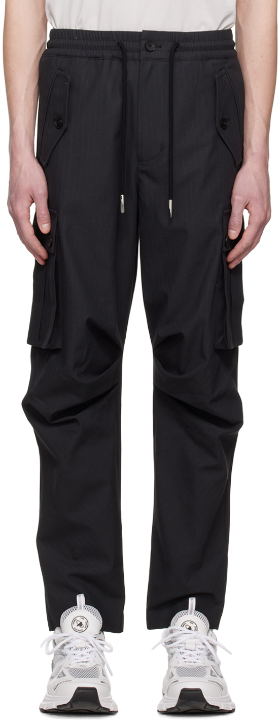 цена Эксклюзивные черные брюки карго SSENSE Feng Chen Wang
