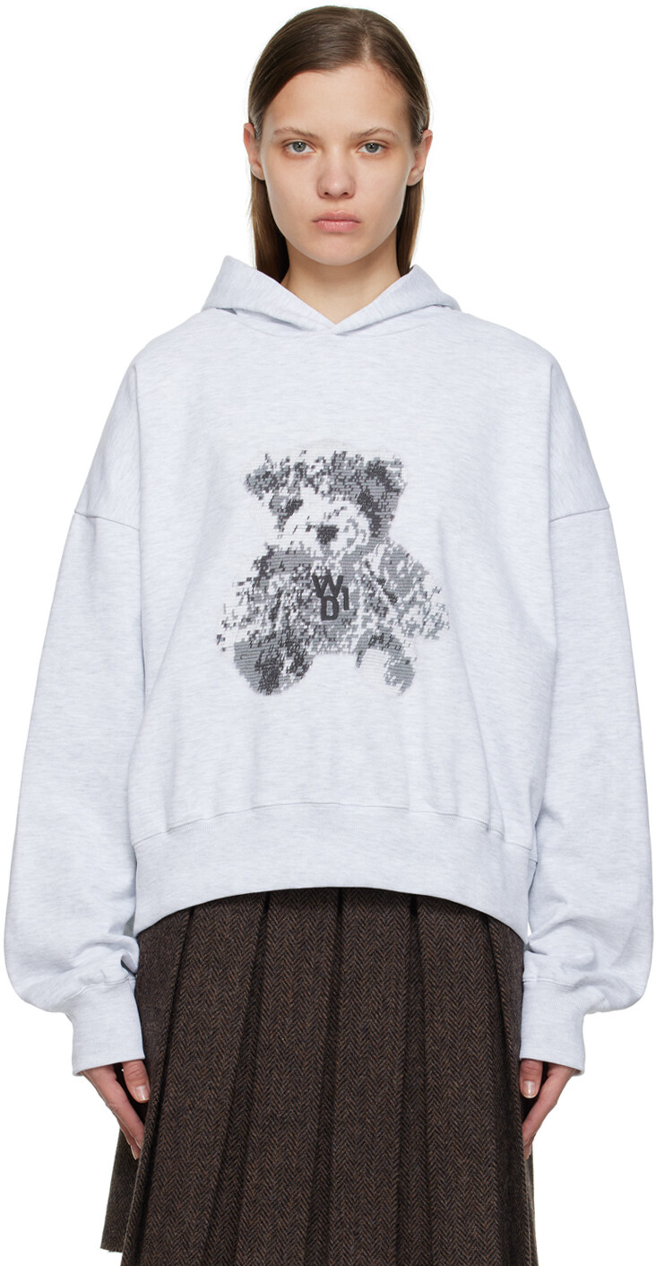 

Серая худи New Teddy We11done, Серый