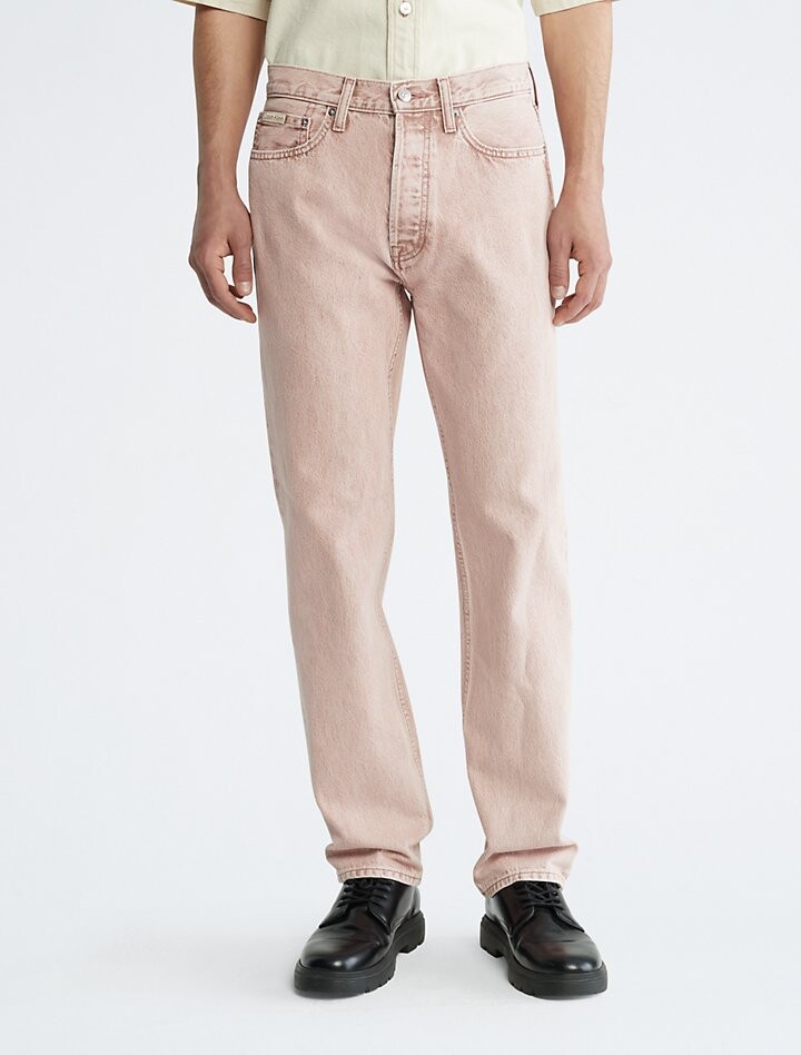 

Джинсы Calvin Klein Naturals Standard Straight Fit, светло-розовый