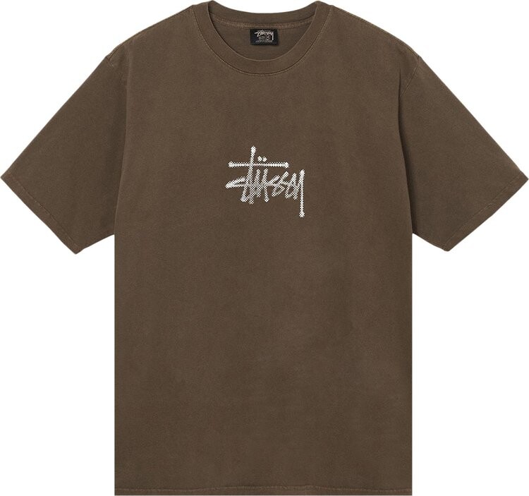 

Футболка Stussy Surf Tomb Pigment Dyed Tee 'Coffee', коричневый