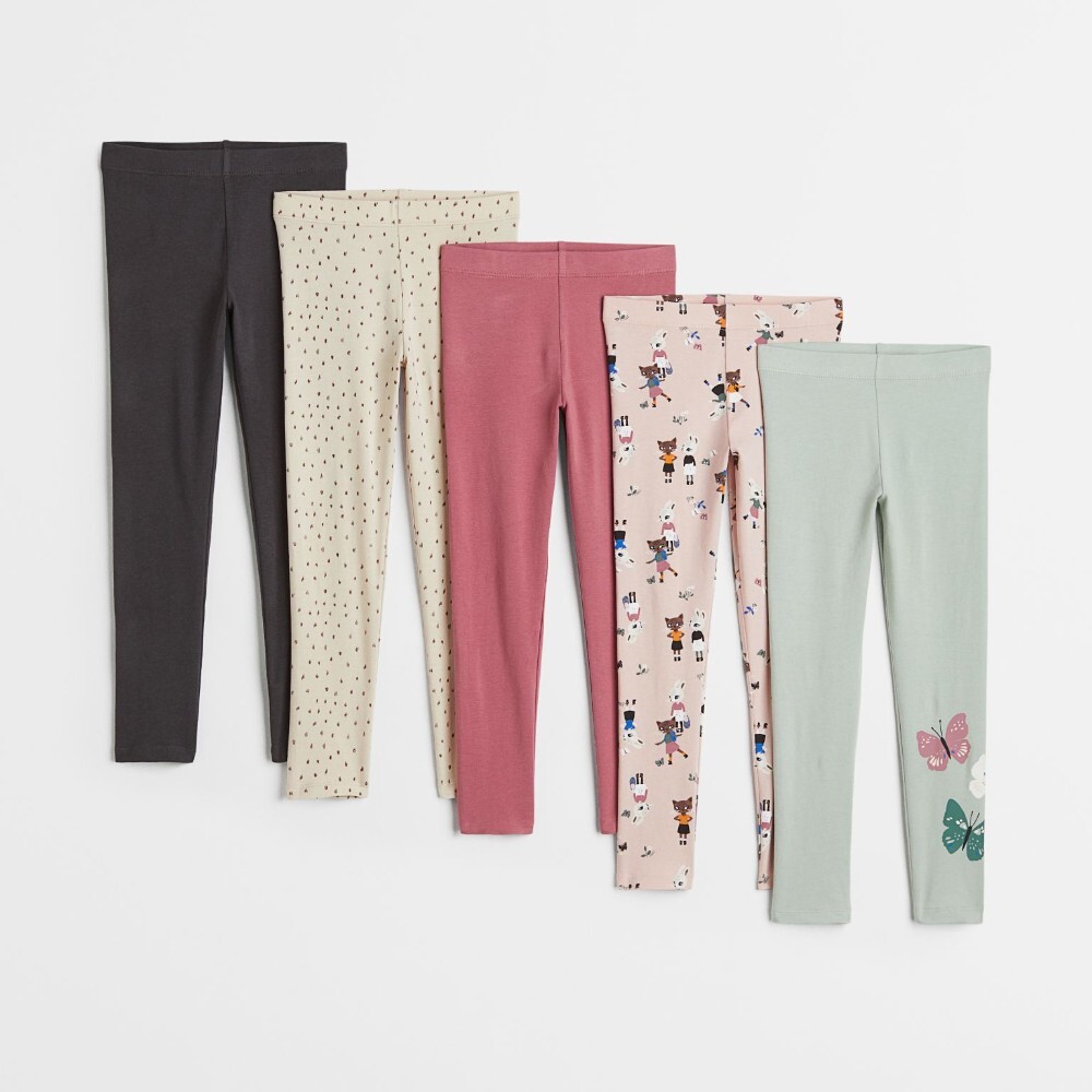

Леггинсы H&M Kids Cotton Butterflies, 5 предметов, мультиколор