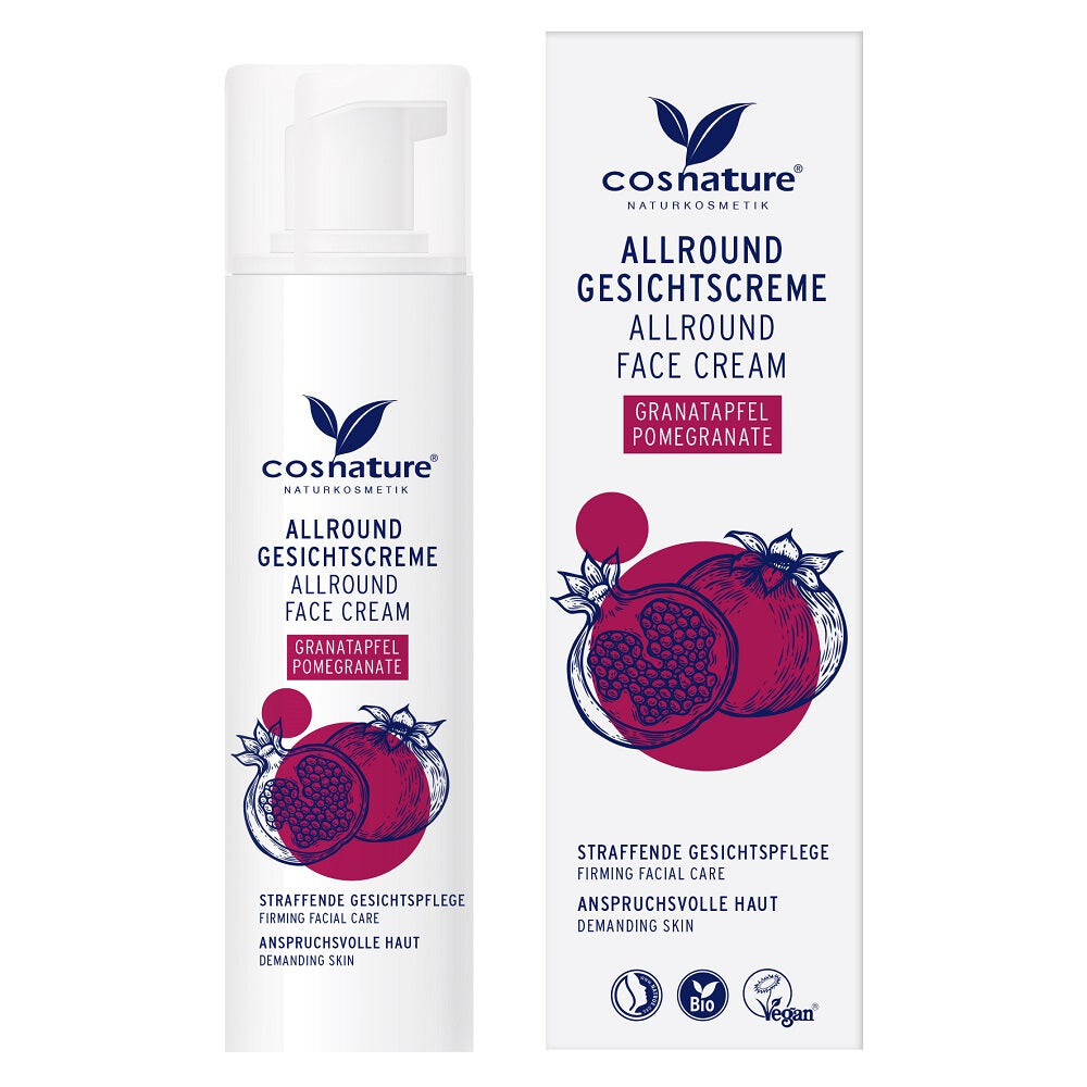 

Cosnature Allround Face Cream натуральный комплексный крем для лица с плодами граната 50мл