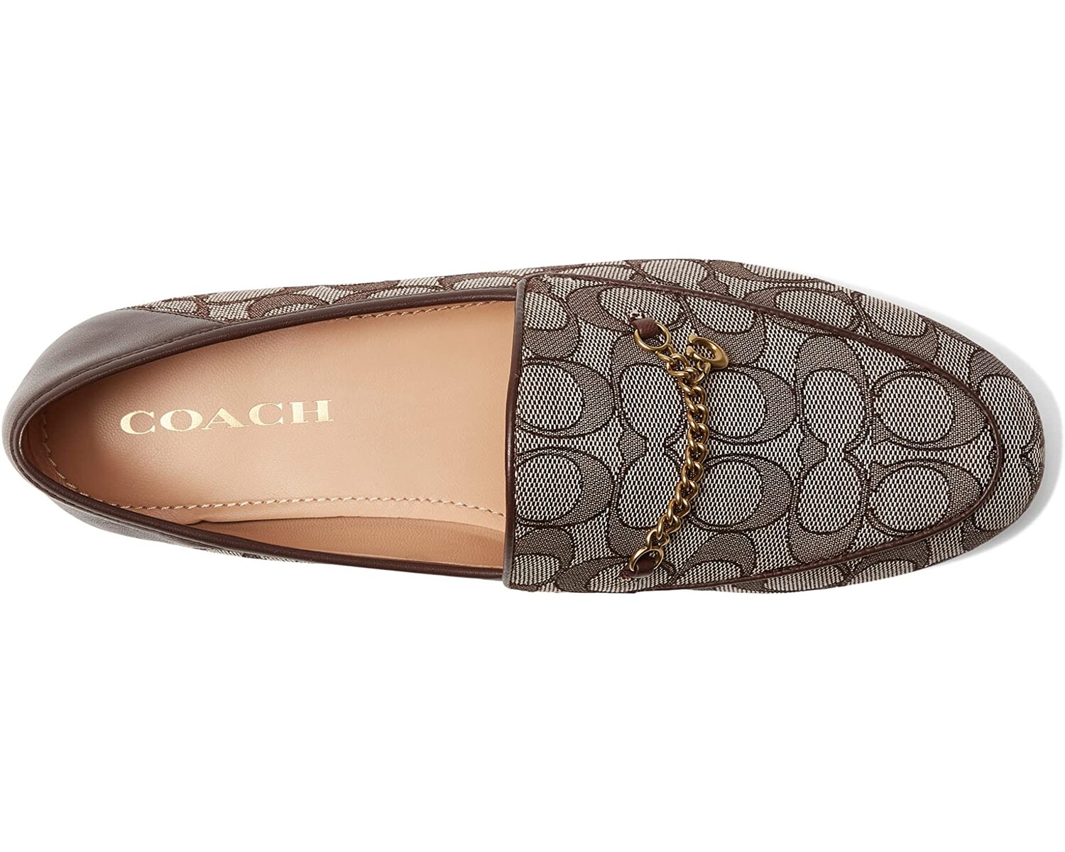 

Лоферы Hanna Signature Jacquard Loafer COACH, дуб
