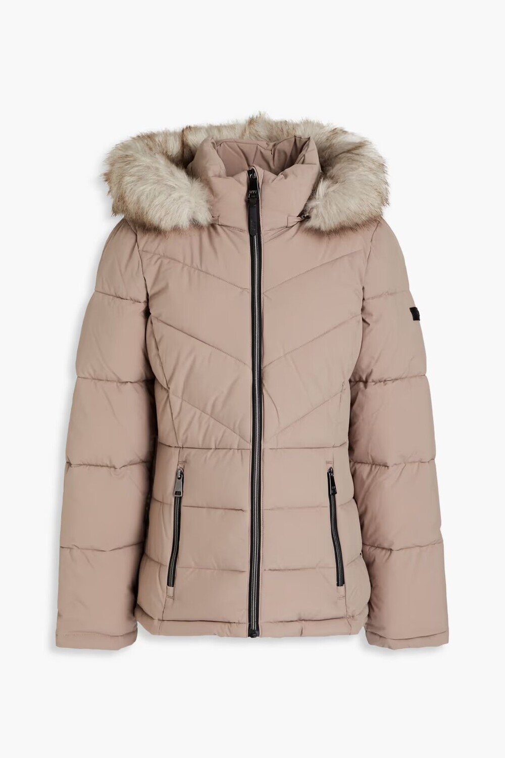 

Стеганая куртка с капюшоном Dkny, бежевый