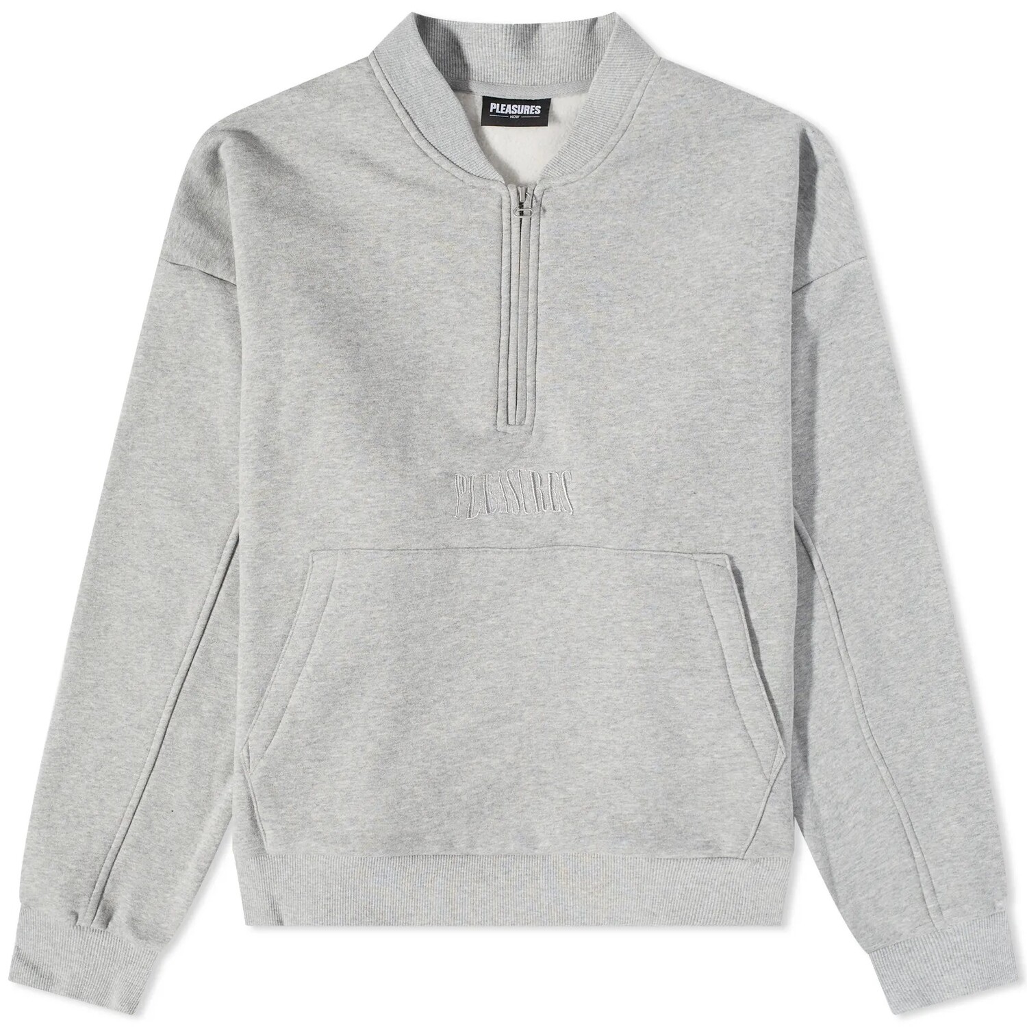 

Толстовка Pleasures Karat Quarter Zip, серый