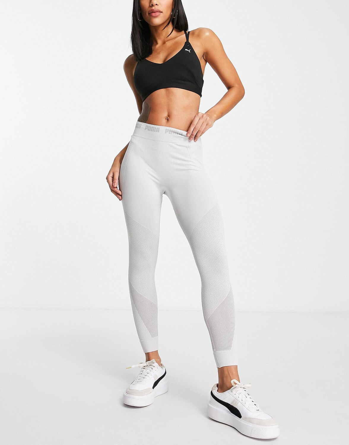 

Серые леггинсы Puma Evoknit 7/8