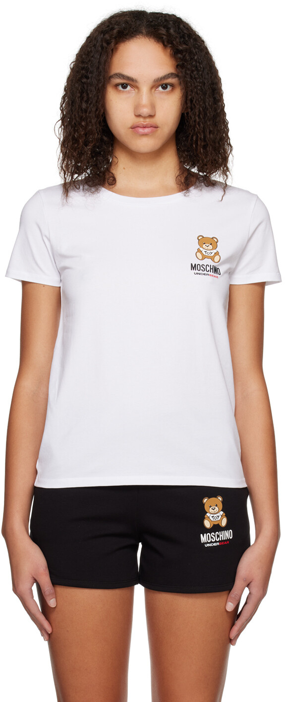 

Белая футболка Тедди Moschino