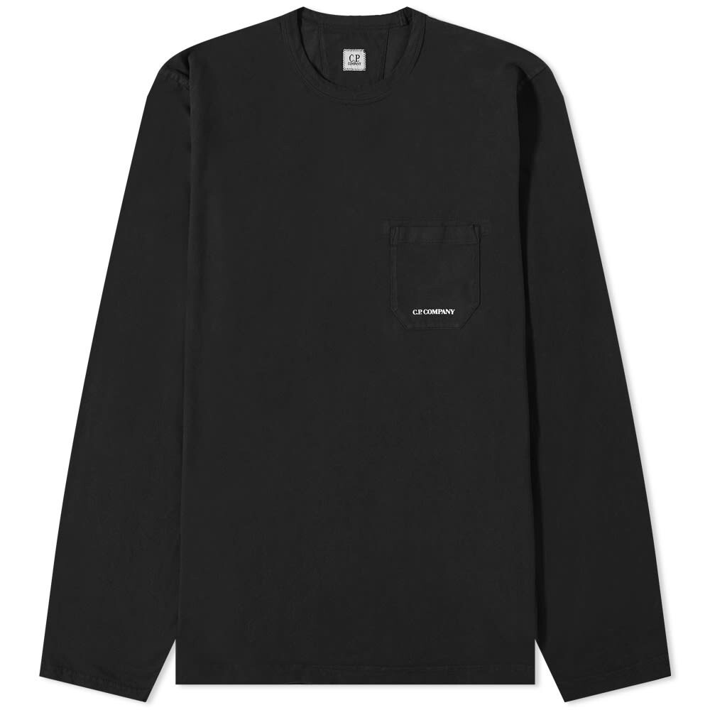 

Футболка C.P. Company Long Sleeve Pocket Logo Tee, Черный