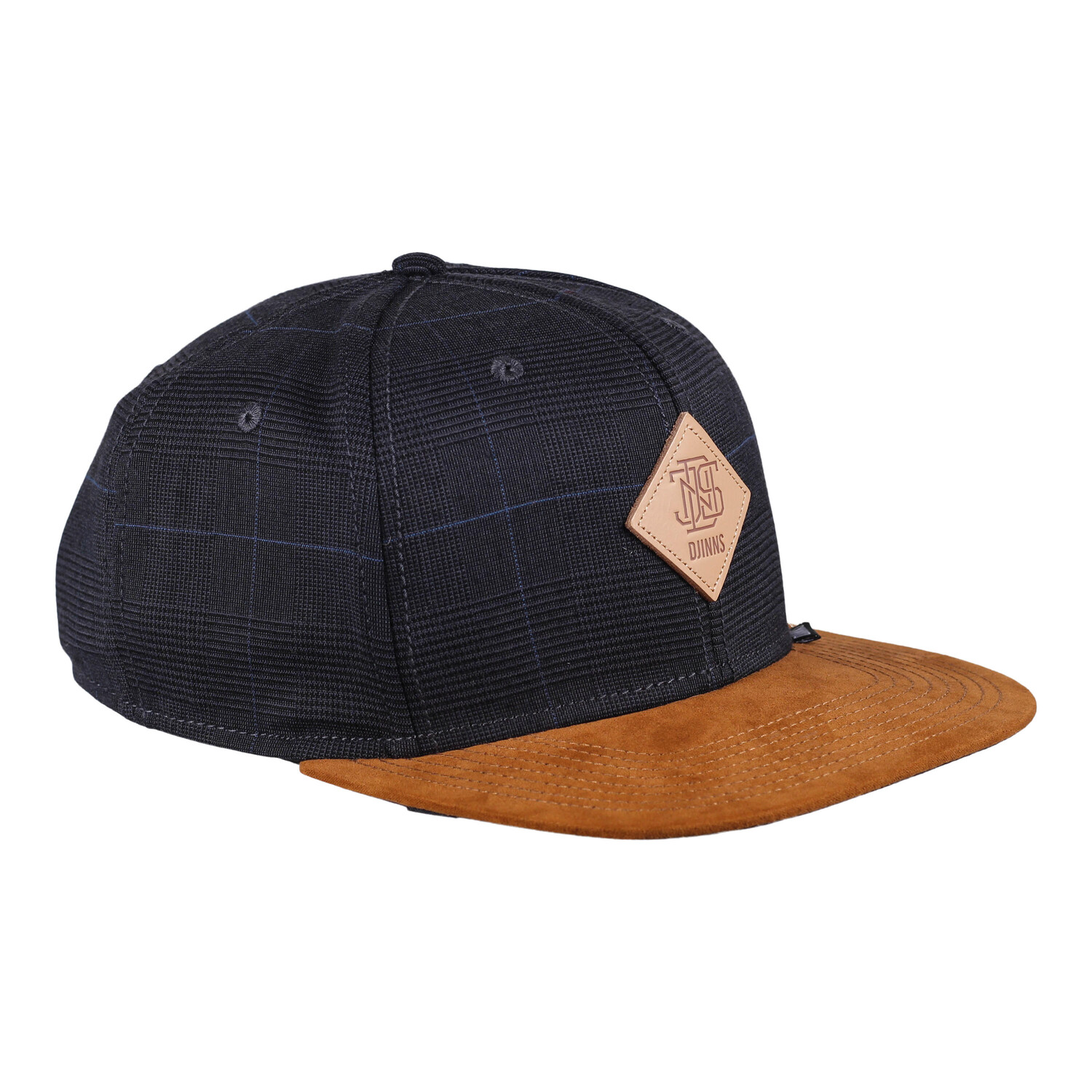 

Кепка Snapback с 6 панелями Glencheck 2.0 унисекс DJINNS, черный / цветной