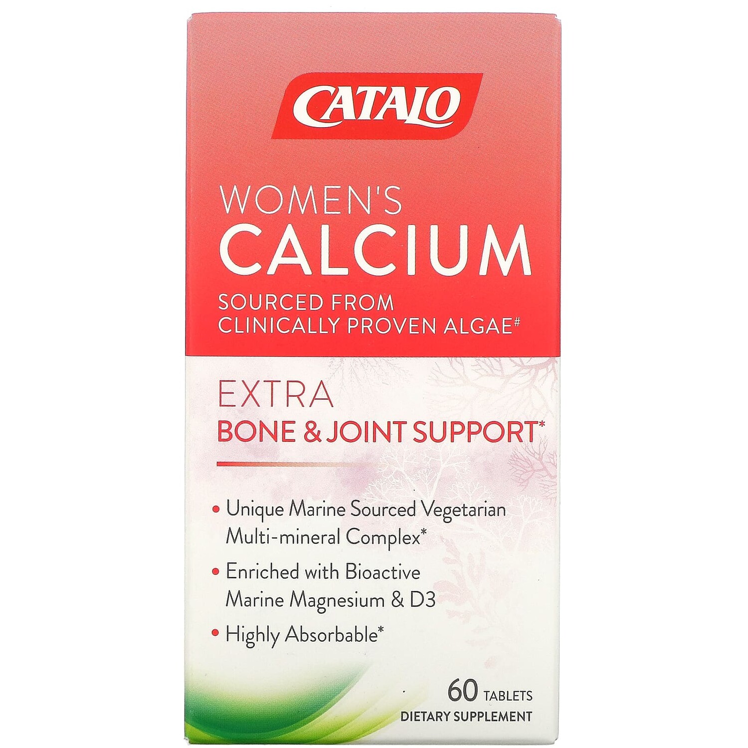 

Кальций Catalo Naturals для женщин, поддержка костей и суставов, 60 таблеток