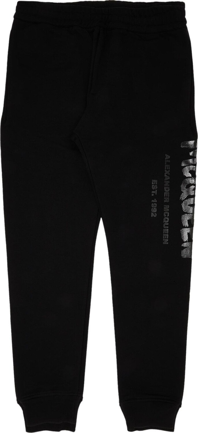 

Джоггеры Alexander McQueen Graffiti Joggers 'Black/Black', черный