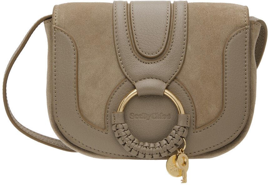

Серо-коричневая сумка через плечо Mini Hana See by Chloé