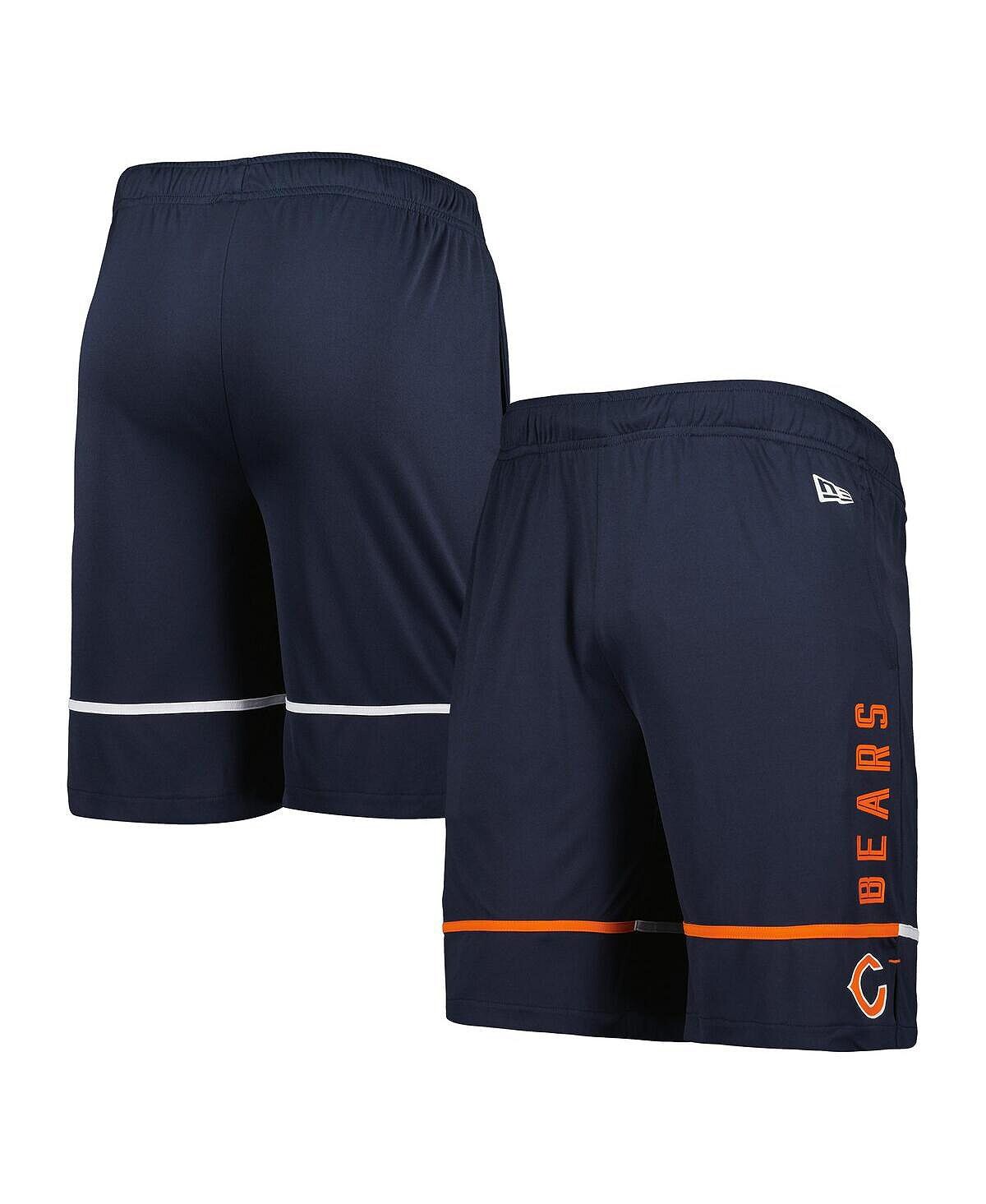 

Мужские темно-синие тренировочные шорты chicago bears combine authentic rusher New Era, синий