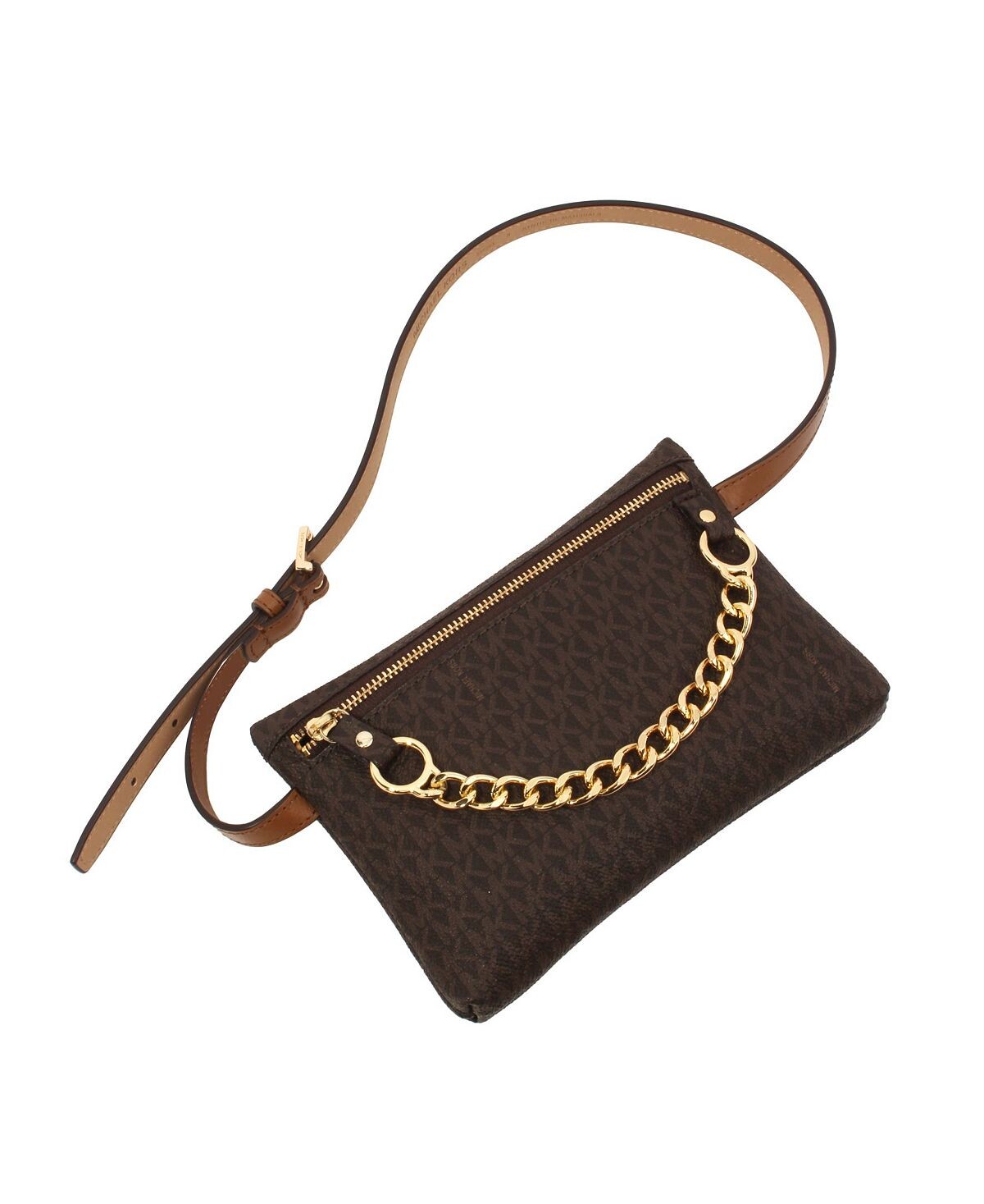 

Поясная сумка с цепочкой и фирменным логотипом Michael Kors