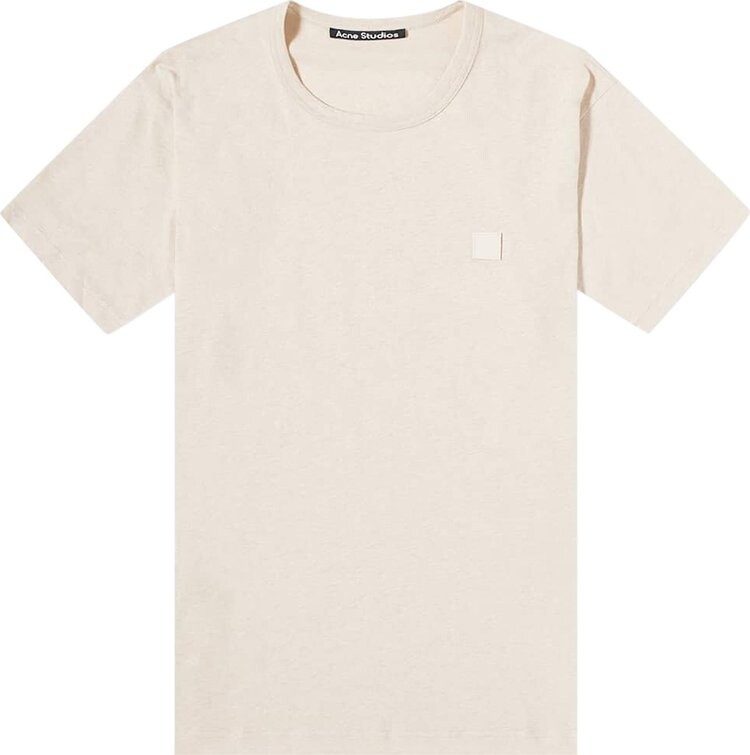 

Футболка Acne Studios Crewneck T-Shirt 'Oatmeal Melange', кремовый
