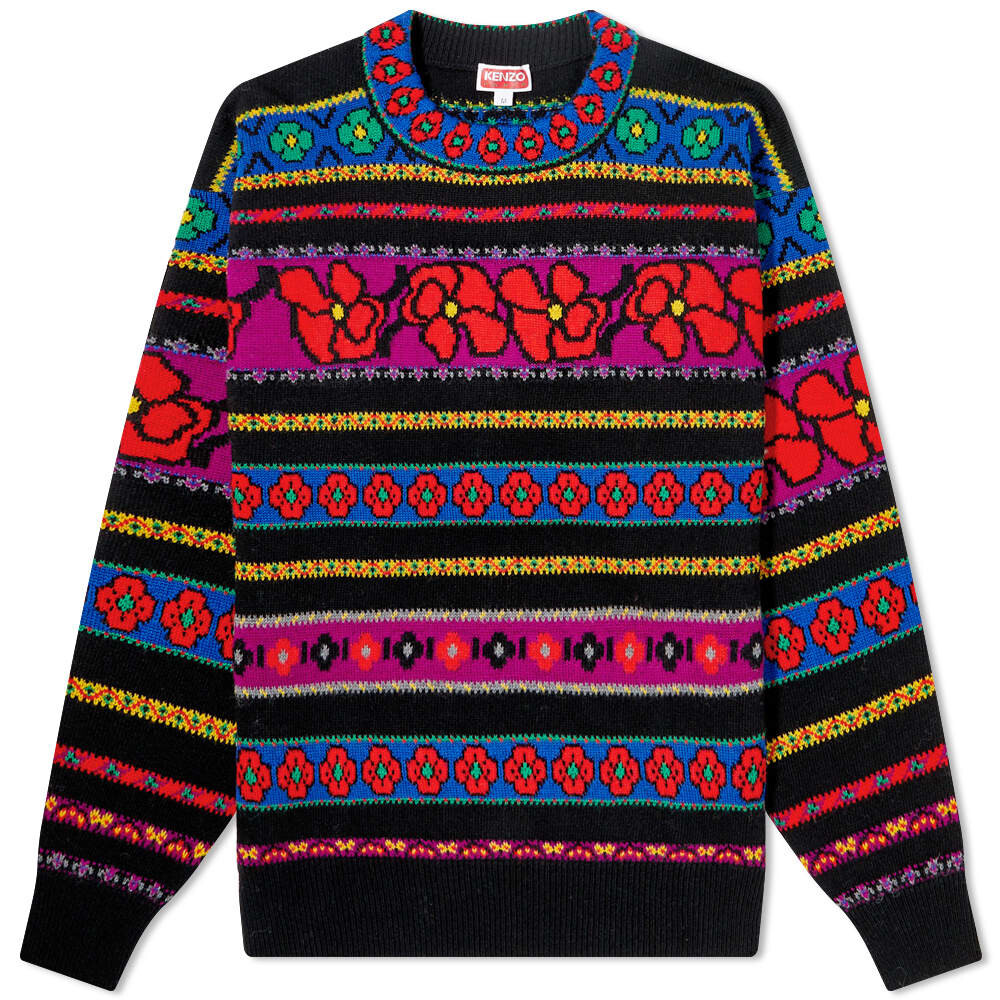 

Джемпер Kenzo Jacquard Poppy Jumper, Черный