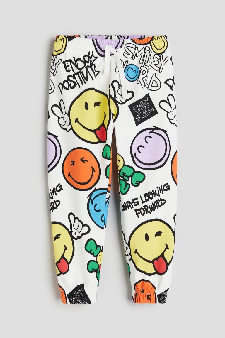 

Спортивные брюки с узором H&M, белый