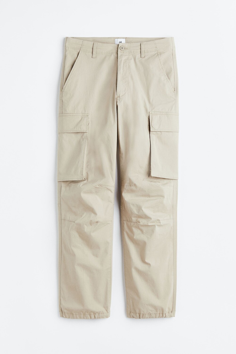 

Брюки H&M Relaxed Fit Cargo, светло-бежевый