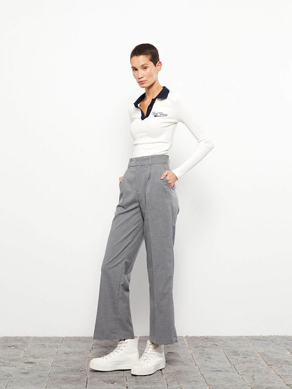 

Удобные прямые женские брюки LCW Casual