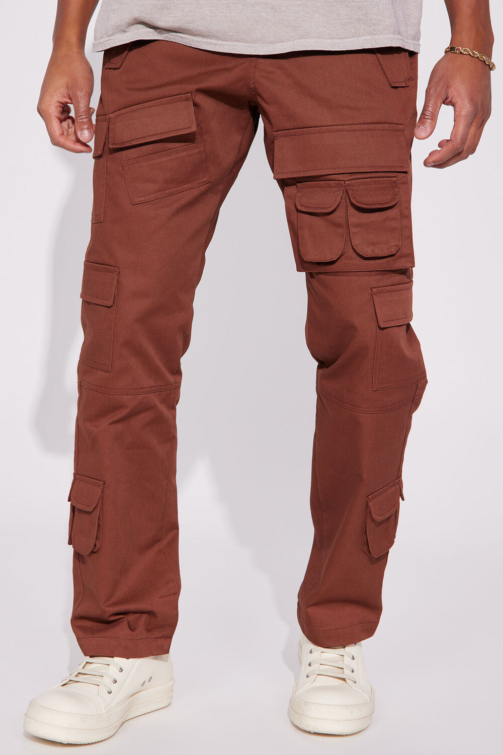 

Брюки карго Fashion Nova ZDF01T310081, коричневый