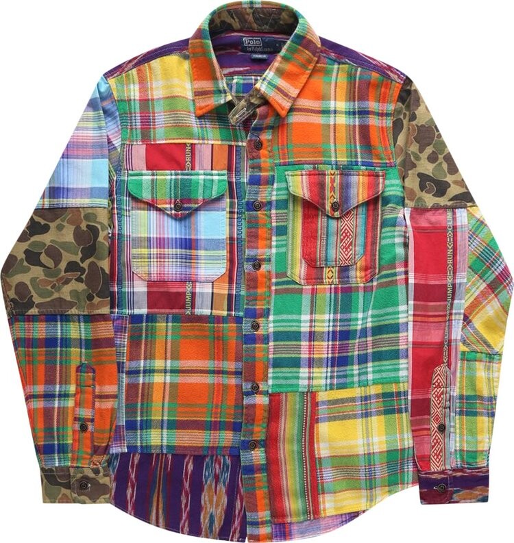 

Рубашка Polo Ralph Lauren Patchwork Voyager Sport Shirt 'Voyager Patchwork', разноцветный