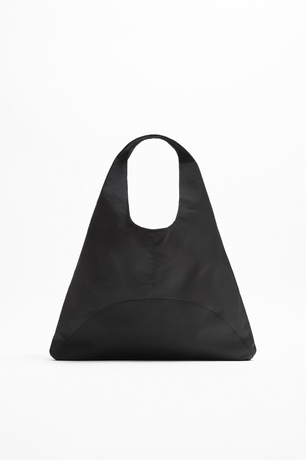 

Минималистическая мягкая сумка ZARA, черный