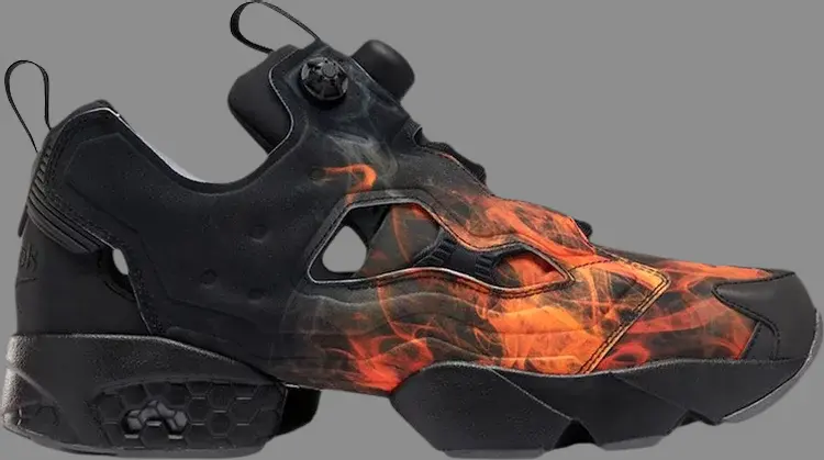 

Кроссовки instapump fury 'flames' Reebok, черный