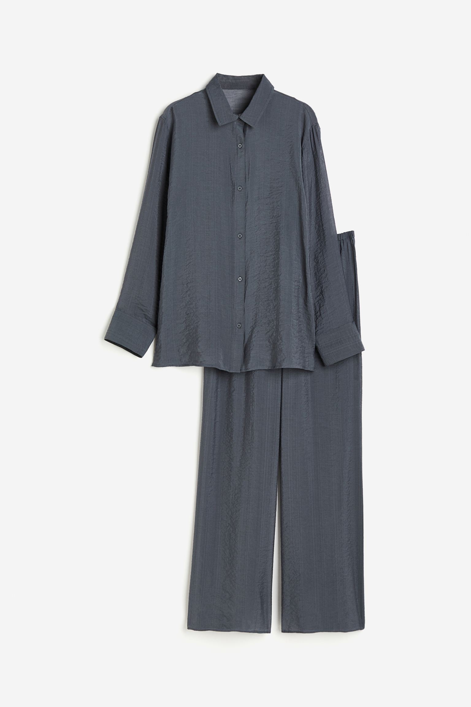 Пижамный комплект H&M, темно-серый