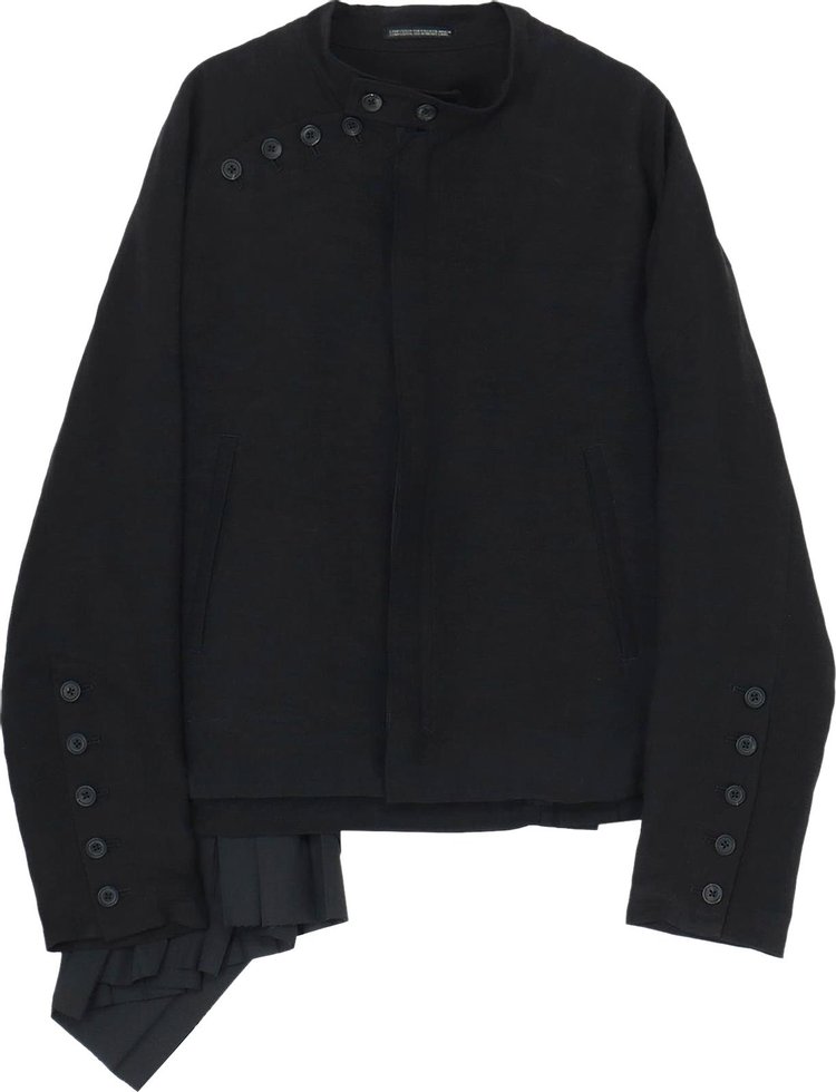 Куртка Yohji Yamamoto Pour Homme Embroidery And Pleats 'Black', черный